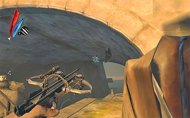 You'd better be careful here as river krusts spit poison and, if you are hit, you may lose quite a lot of your health points - Freeing Alec - Mission 4 - The Royal Physician - Dishonored - Game Guide and Walkthrough