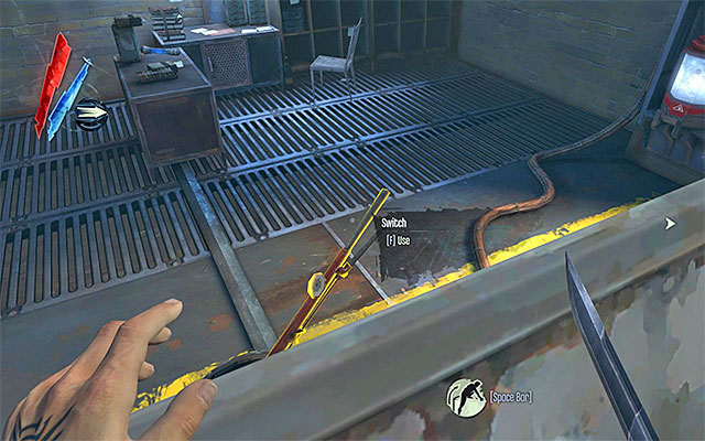 Do not try walking over the rail, or else you would be electrocuted - Getting around the second outpost - Mission 4 - The Royal Physician - Dishonored - Game Guide and Walkthrough