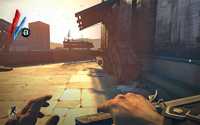 Variant two assumes that you reach a small square located to the right of the outpost (the above screenshot) - Getting around the first outpost - Mission 4 - The Royal Physician - Dishonored - Game Guide and Walkthrough