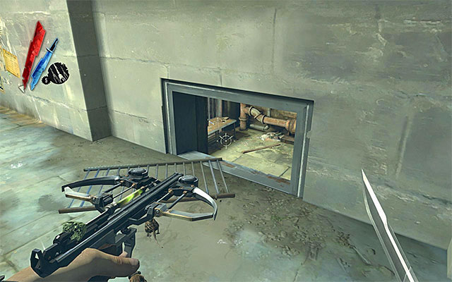 You may now go ahead and collect Sokolov's health elixir - Reaching the yard - Mission 2 - High Overseer Campbell - Dishonored - Game Guide and Walkthrough