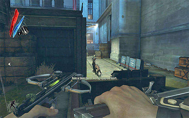 Exploring the yard is absolutely optional, but I advise against skipping it - Exploring the yard - Mission 2 - High Overseer Campbell - Dishonored - Game Guide and Walkthrough