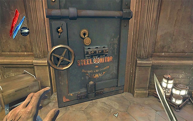 Eventually, you should of course turn your attention to the safe itself - Exploring the Art Dealer's Apartment - Mission 3 - House of Pleasure - Dishonored - Game Guide and Walkthrough