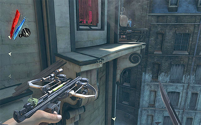 If you want to eliminate Custis in a more refined way, you should reach the Smoking Room's balcony shown in the above screenshot - Choosing how to eliminate the Pendelton Twins - Mission 3 - House of Pleasure - Dishonored - Game Guide and Walkthrough