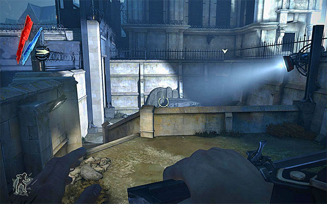 For starters, I recommend that you explore the warehouse located to the left of the mission target (the above screenshot), especially that this the area is not monitored by the watchtower - Exploring the area around the Dunwall Tower - Mission 6 - Return to the Tower - Dishonored - Game Guide and Walkthrough