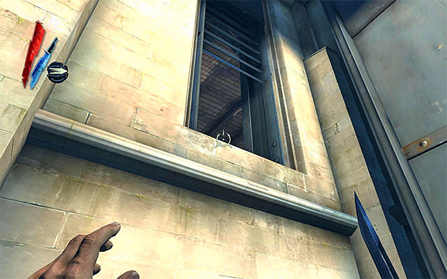The third, and the last, variant, assumes exploration of the area to the right of the main room - Exploring Dunwall Tower's Roof - Mission 6 - Return to the Tower - Dishonored - Game Guide and Walkthrough
