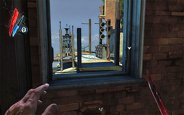 A way better means of reaching Piero's workshop is taking the footbridge connecting the third floor of the pub (Corvo's chambers) with the tower that Emily used to stay in - Meeting with Piero and Sokolov - Mission 8 - The Loyalists - Dishonored - Game Guide and Walkthrough