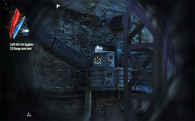 The only way to get inside the workshop is by reaching its external balcony, and more precisely, the one that overlooks the river - Meeting with Piero and Sokolov - Mission 8 - The Loyalists - Dishonored - Game Guide and Walkthrough