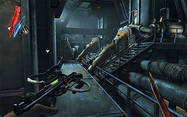 Another one of the larger rooms, is the machine room, and it is located in the northern part of the fort - Exploring the fort - Mission 9 - The Light at the End - Dishonored - Game Guide and Walkthrough