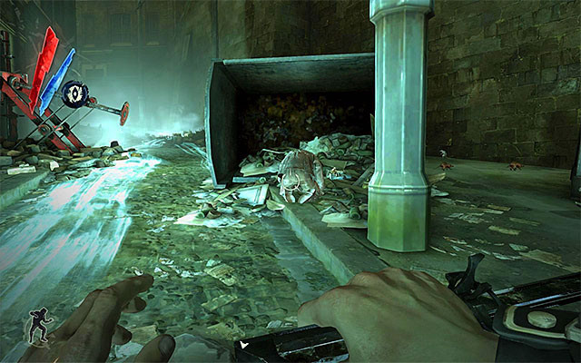 Another danger is the weepers that occupy the area - Exploring Rudshore Waterfront - Mission 7 - The Flooded District - Dishonored - Game Guide and Walkthrough