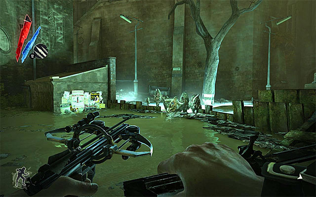 Variant two assumes that you reach the more distant entrance to the refinery - Making your way to the Greaves Refinery - Mission 7 - The Flooded District - Dishonored - Game Guide and Walkthrough