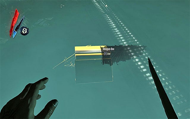 You can the bottom floor of the refinery by climbing down the chain, or by taking the stairs - Reaching the location where Corvo's gear was dropped - Mission 7 - The Flooded District - Dishonored - Game Guide and Walkthrough