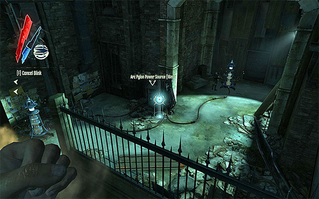 Variant two assumes that you teleport to the pylon's power supply slot - Meeting the survivors - Mission 7 - The Flooded District - Dishonored - Game Guide and Walkthrough