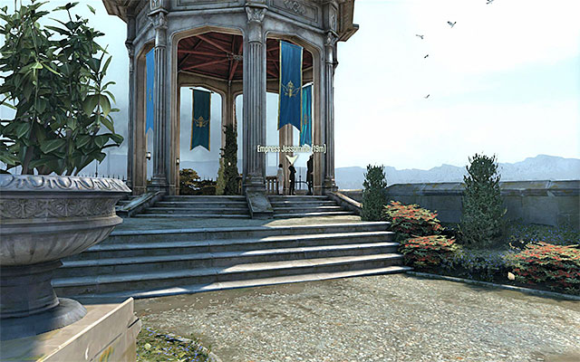 Regardless of whether you have agreed to lay with Emily or not, you need to continue your travel to the place where the Empress is staying - Encounter with The Emperess - Prologue - Returning Home - Dishonored - Game Guide and Walkthrough