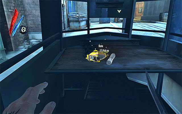 RUNE 4/7 - The rune is in the guard booth near the Holger Square - Runes - locations - p. 1 - Collectibles - Dishonored - Game Guide and Walkthrough