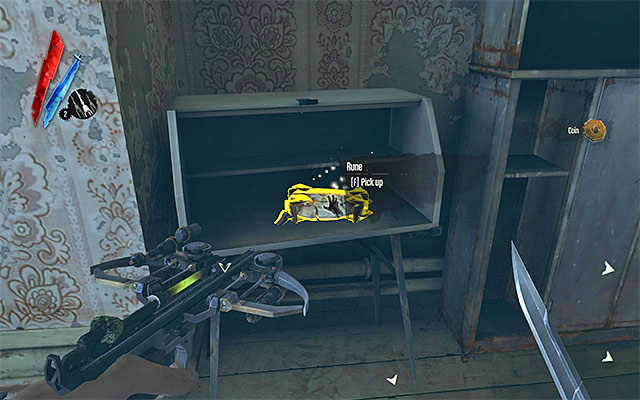 RUNE 4/5 - The rune is in the attic of the Golden Cat club, in one of the rooms - Runes - locations - p. 1 - Collectibles - Dishonored - Game Guide and Walkthrough