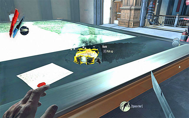 RUNE 4/4 - The rune is in Lord Regent's safe room on the Tower's rooftop - Runes - locations - p. 2 - Collectibles - Dishonored - Game Guide and Walkthrough