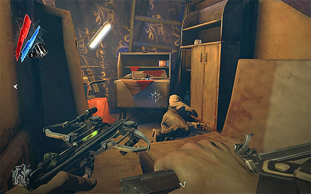 BONE CHARM 2/5 - The charm is in the bathroom of the building that neighbors the distillery and the Clavering Boulevard (the interior is patrolled by an assassin, and there is a weeper in the bathroom itself) - Bone Charms - locations - Collectibles - Dishonored - Game Guide and Walkthrough