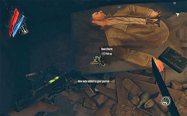 BONE CHARM 2/3 - The bone charm is in the warehouse right after the third enemy outpost - Bone Charms - locations - Collectibles - Dishonored - Game Guide and Walkthrough