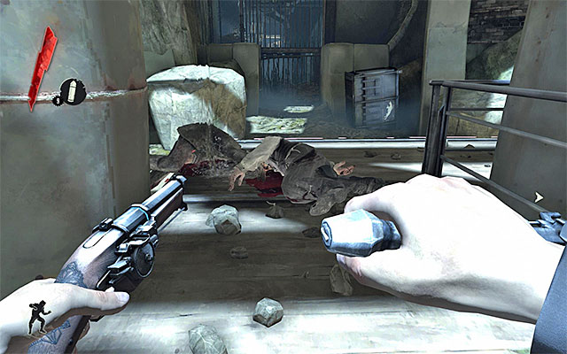 Continue your exploration of the sewers and keep your eyes open for food on your way - Finding the supply chest in the sewers - Mission 1 - Dishonored - Dishonored - Game Guide and Walkthrough