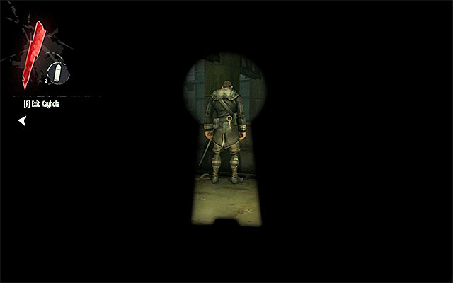 After you reach the upper level, search the area for gold, food (it is consumed on the spot, so you will gain nothing if you've lost no health points), pistols (Corvo only replenishes his ammo) and another two Sokolov's health elixirs - Finding the explosive - Mission 1 - Dishonored - Dishonored - Game Guide and Walkthrough