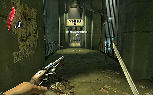 Open the door and explore the area for gold and carefully approach the guard - Finding the explosive - Mission 1 - Dishonored - Dishonored - Game Guide and Walkthrough