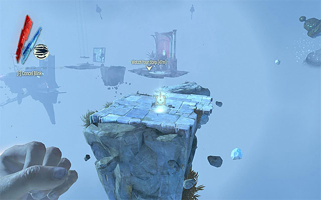 Collect the fallen letter and take a look into the chest that contains Pieros spiritual remedy, which is a mana potion (used for propelling all powers used by the protagonist) - Encounter with The Outsider - Somewhere Else... - Dishonored - Game Guide and Walkthrough