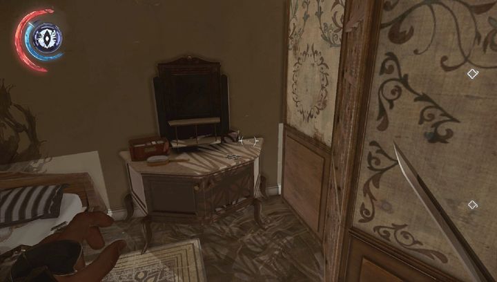 The rune is in the cupboard. - Secrets | Mission 6 - Mission 6 - Dust District - Dishonored 2 Game Guide