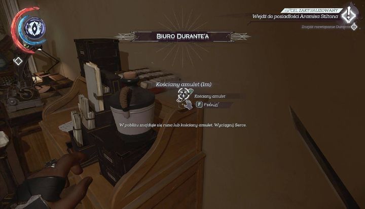 Bone charm #5 is in Durantes office. - Secrets | Mission 6 - Mission 6 - Dust District - Dishonored 2 Game Guide