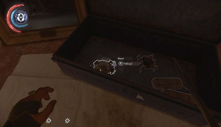 The rune is in confiscated items room in the overseer outpost. - Secrets | Mission 6 - Mission 6 - Dust District - Dishonored 2 Game Guide