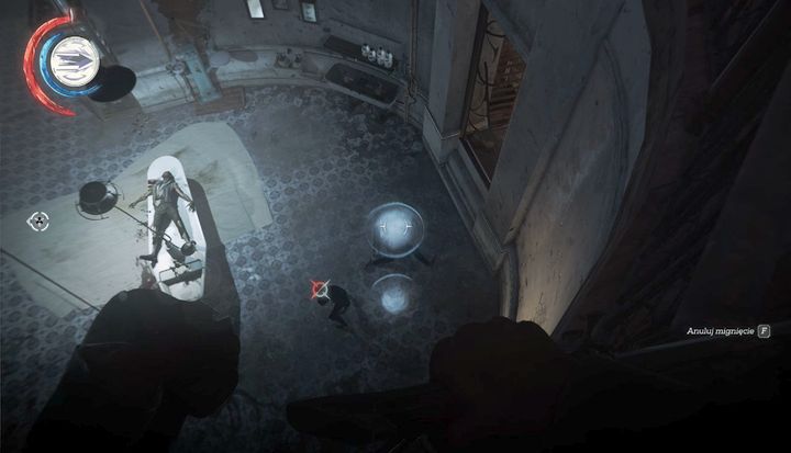 Stand on the balcony, wait for a perfect opportunity and jump behind Hypatia to inject her with the serum. - Take out the Crown Killer | Mission 3 - Mission 3 - The Good Doctor - Dishonored 2 Game Guide