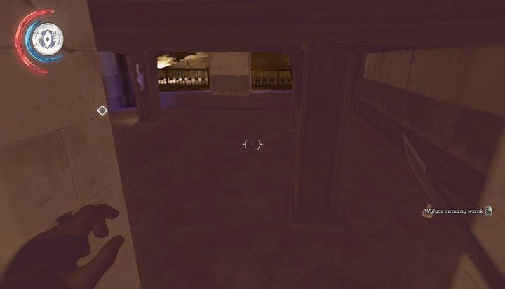 Enter the empty space below the floor when the platform is lowered. - Free Anton Sokolov | Mission 4 - Mission 4 - The Clockwork Mansion - Dishonored 2 Game Guide