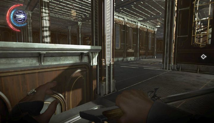 Fire at the tile in the center, as it unlocks access to Sokolovs room. - Free Anton Sokolov | Mission 4 - Mission 4 - The Clockwork Mansion - Dishonored 2 Game Guide