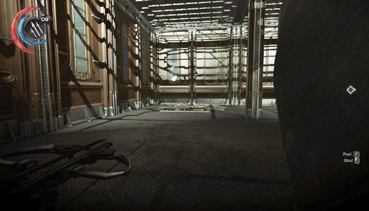 Stand on the pressure plate visible above to start the sequence. - Free Anton Sokolov | Mission 4 - Mission 4 - The Clockwork Mansion - Dishonored 2 Game Guide