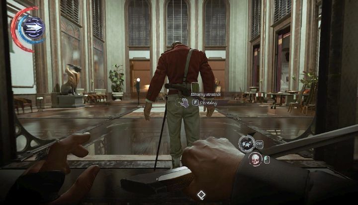 First, eliminate the guard, and then go straight ahead. - Free Anton Sokolov | Mission 4 - Mission 4 - The Clockwork Mansion - Dishonored 2 Game Guide