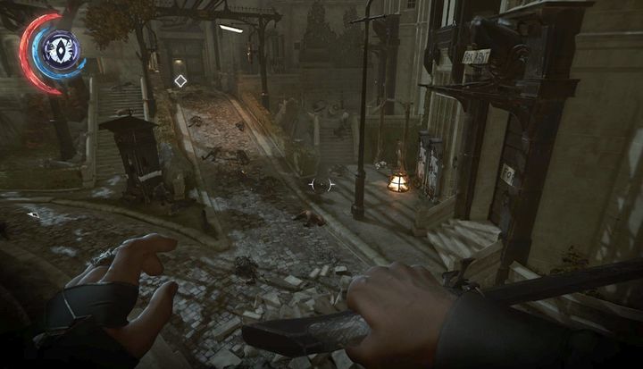 Another section of streets of Dunwall. - Find a way out of the streets of Dunwall | Mission 9 - Mission 9 - Death to the Empress - Dishonored 2 Game Guide