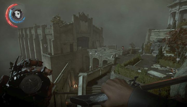 Walk over to the next section on the left side. - Get to the Dunwall Tower | Mission 9 - Mission 9 - Death to the Empress - Dishonored 2 Game Guide