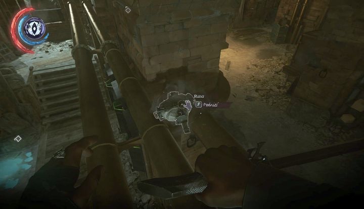 The rune is on the pipes in the basement. - Secrets | Mission 9 - Mission 9 - Death to the Empress - Dishonored 2 Game Guide