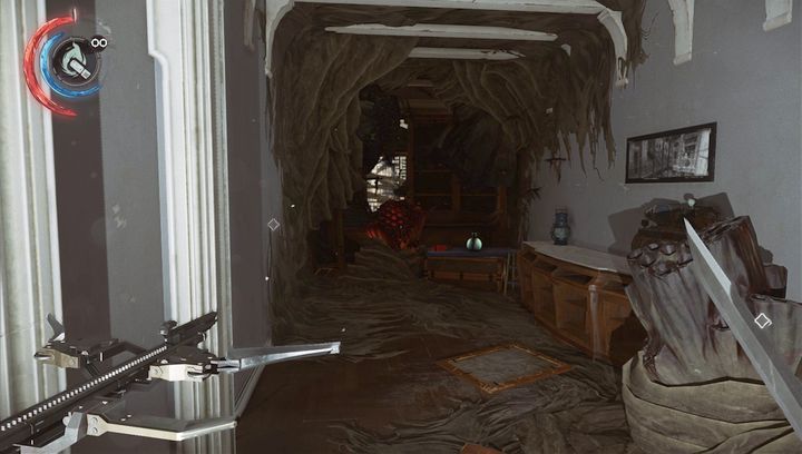 Destroy the nest to get to the bone charm. - Go through the wall of light | Mission 2 - Mission 2 - Edge of the World - Dishonored 2 Game Guide