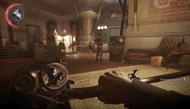 Wait till the guard stops talking with the workers. - Exploring Siltons | Mission 7 - Mission 7 - A Crack in the Slab - Dishonored 2 Game Guide