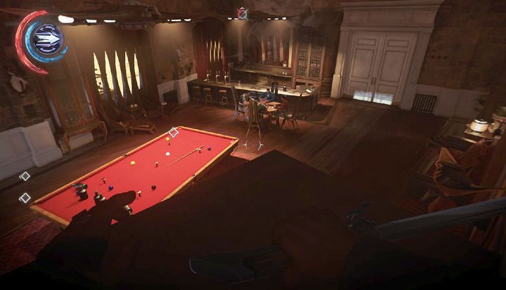 Blink to get behind the counter. - Eliminate Duke Abele | Mission 8 - Mission 8 - The Grand Palace - Dishonored 2 Game Guide