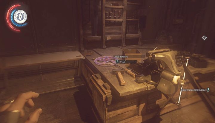 The valve wheel can be found in the main room. - Enter the Carriage Station | Mission 4 - Mission 4 - The Clockwork Mansion - Dishonored 2 Game Guide