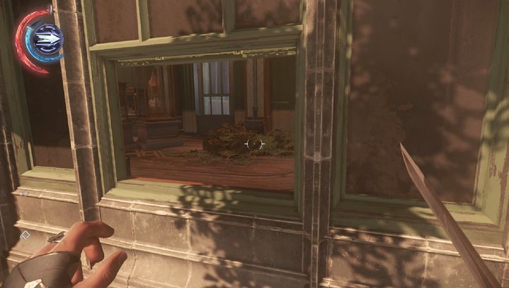 An open window, vis-a-vis the previous one. - Eliminate Breanna Ashworth | Mission 5 - Mission 5 - The Royal Conservatory - Dishonored 2 Game Guide