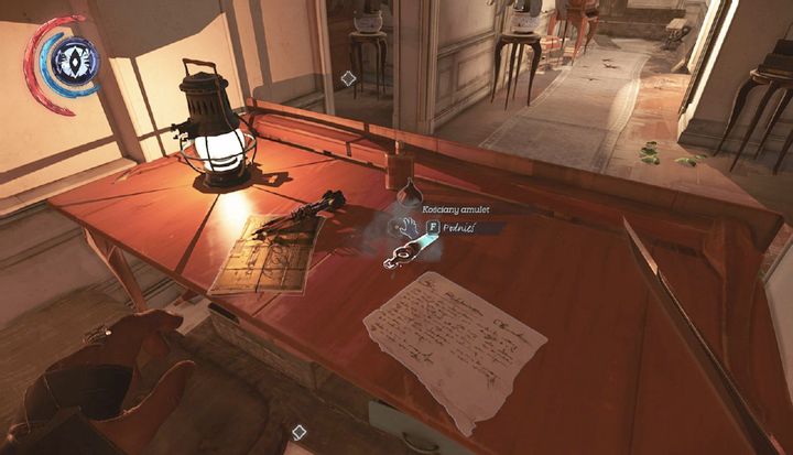 The note from the shopkeeper, the blueprint and bone charm. - Secrets | Mission 5 - Mission 5 - The Royal Conservatory - Dishonored 2 Game Guide