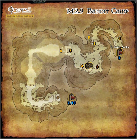 1 - World Atlas - Broken Valley - M2.9 Bandit Camp - World Atlas - Broken Valley - Divinity II: Ego Draconis - Game Guide and Walkthrough