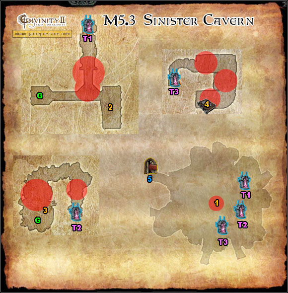 1 - World Atlas - Map - Orobas Fjords - M5.3 Sinister Cavern - World Atlas - Orobas Fjords - Divinity II: Ego Draconis - Game Guide and Walkthrough