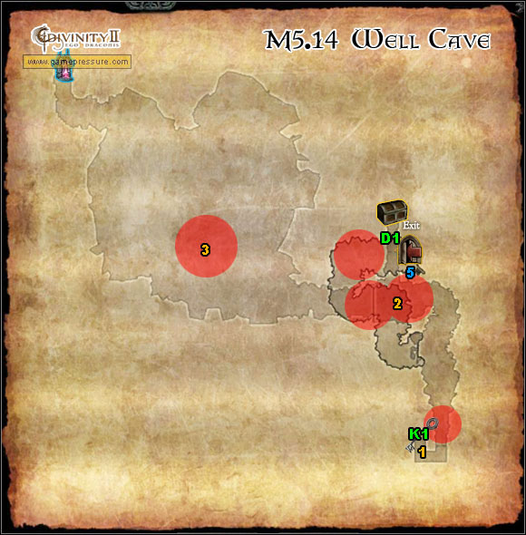 1 - World Atlas - Map - Orobas Fjords - M5.14 Well Cave - World Atlas - Orobas Fjords - Divinity II: Ego Draconis - Game Guide and Walkthrough