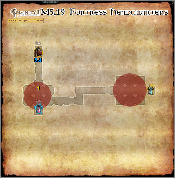 1 - World Atlas - Map - Orobas Fjords - M5.19 Fortress Headquarters - World Atlas - Orobas Fjords - Divinity II: Ego Draconis - Game Guide and Walkthrough