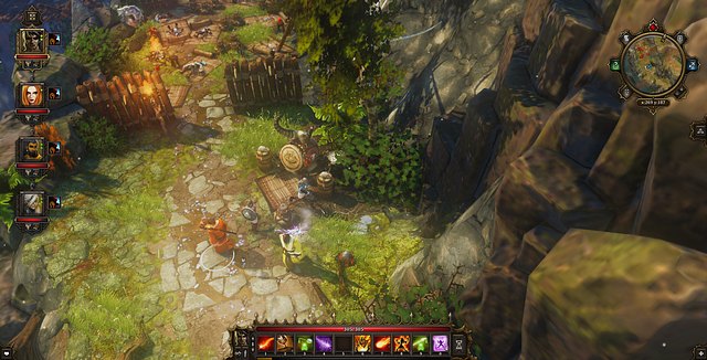 The drunken goblins. You either need to wake them up or sneak past - Goblin Trouble | Luculla Forest / Hiberheim - Side quests - Luculla Forest / Hiberheim - Side quests - Divinity: Original Sin Game Guide