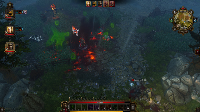 An explosion of poisonous gas may result in a half-burned cloud - Elements | Combat - Combat - Divinity: Original Sin Game Guide