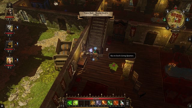 Cecils apartment and the key hidden under the pot. - How to Earn Gold Quickly? - Game Guide - Divinity: Original Sin Game Guide